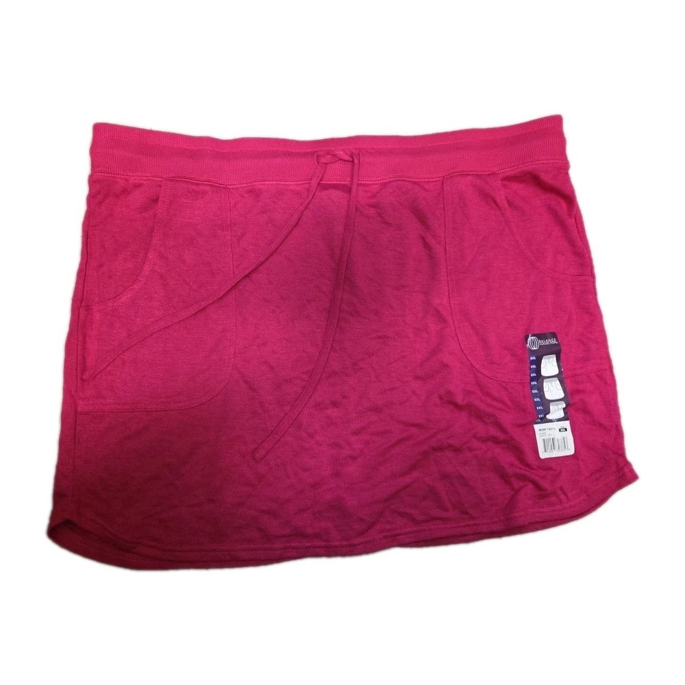 NEW Womens BALANCE COLLECTION Rhubarb Pink Active Knit Skirt Size XXL 2XL